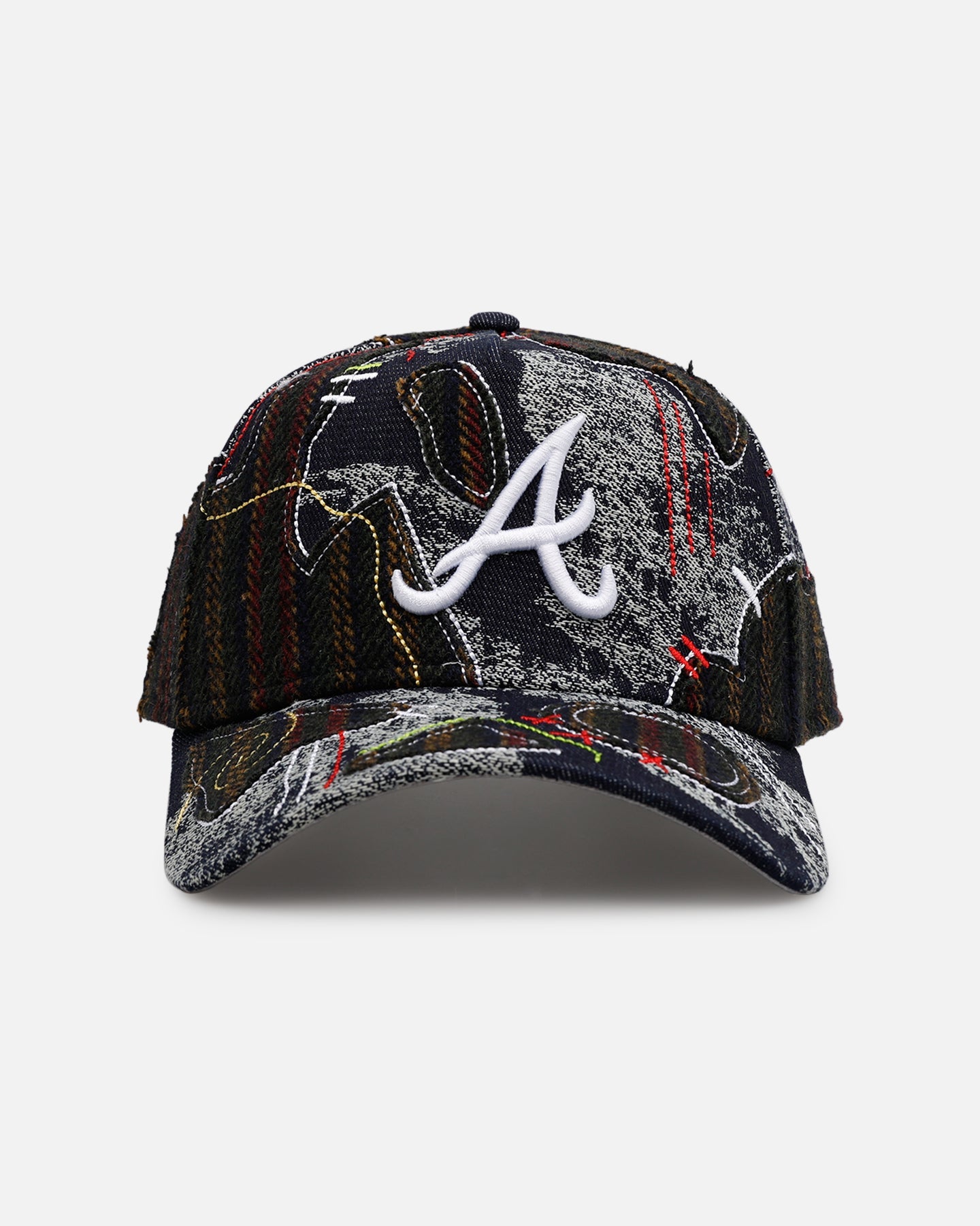New Era Atlanta Braves 'Running Stitch' 9FORTY A-Frame Snapback Multi