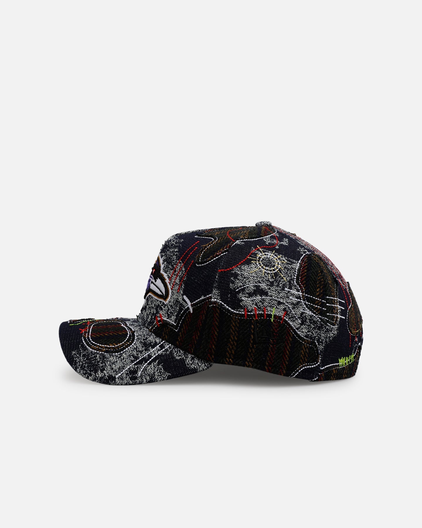 New Era Baltimore Ravens 'Running Stitch' 9FORTY A-Frame Snapback Multi