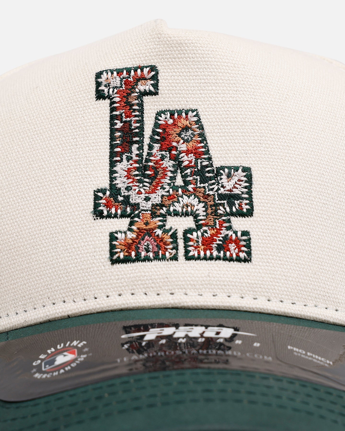 Pro Standard Los Angeles Dodgers 'Tapestry 2.0' Pinch Front Strapback Dark Green
