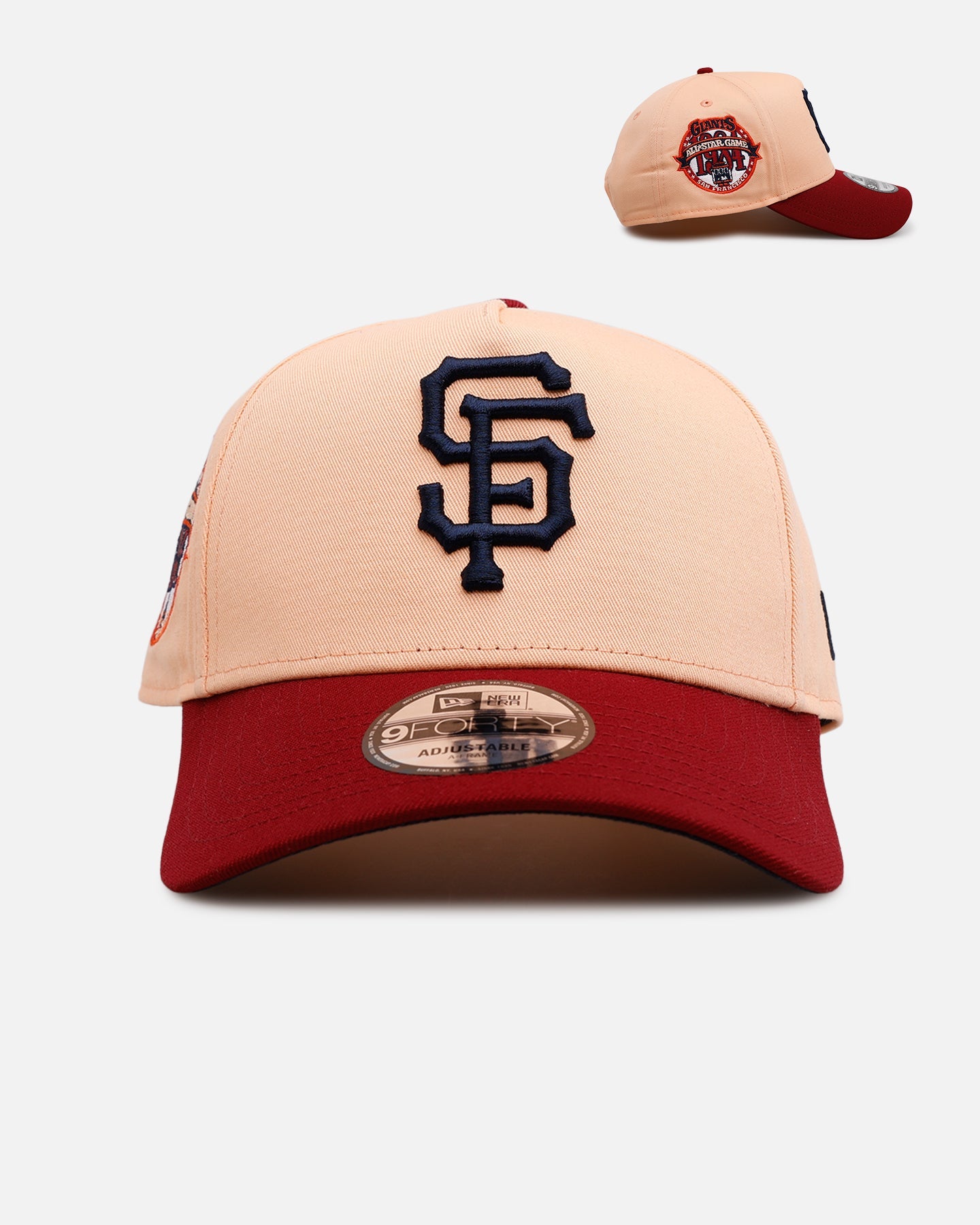 New Era San Francisco Giants 'Volcano' 9FORTY A-Frame Snapback Peach