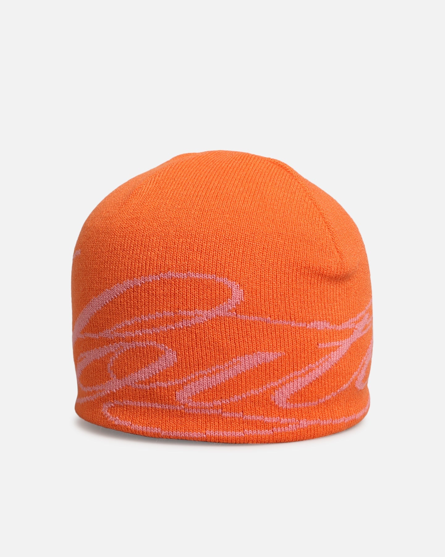 Loiter Skull Knit Beanie Orange