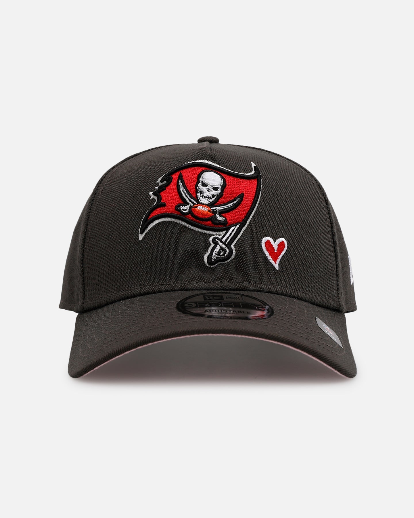 New Era Tampa Bay Buccaneers 'Team Color Hearts' 9FORTY A-Frame Snapback Official Team Color