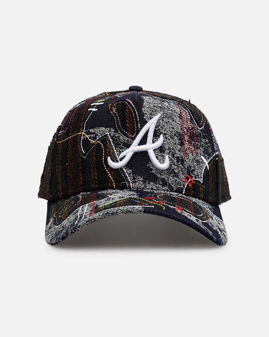 New Era Atlanta Braves 'Running Stitch' 9FORTY A-Frame Snapback Multi