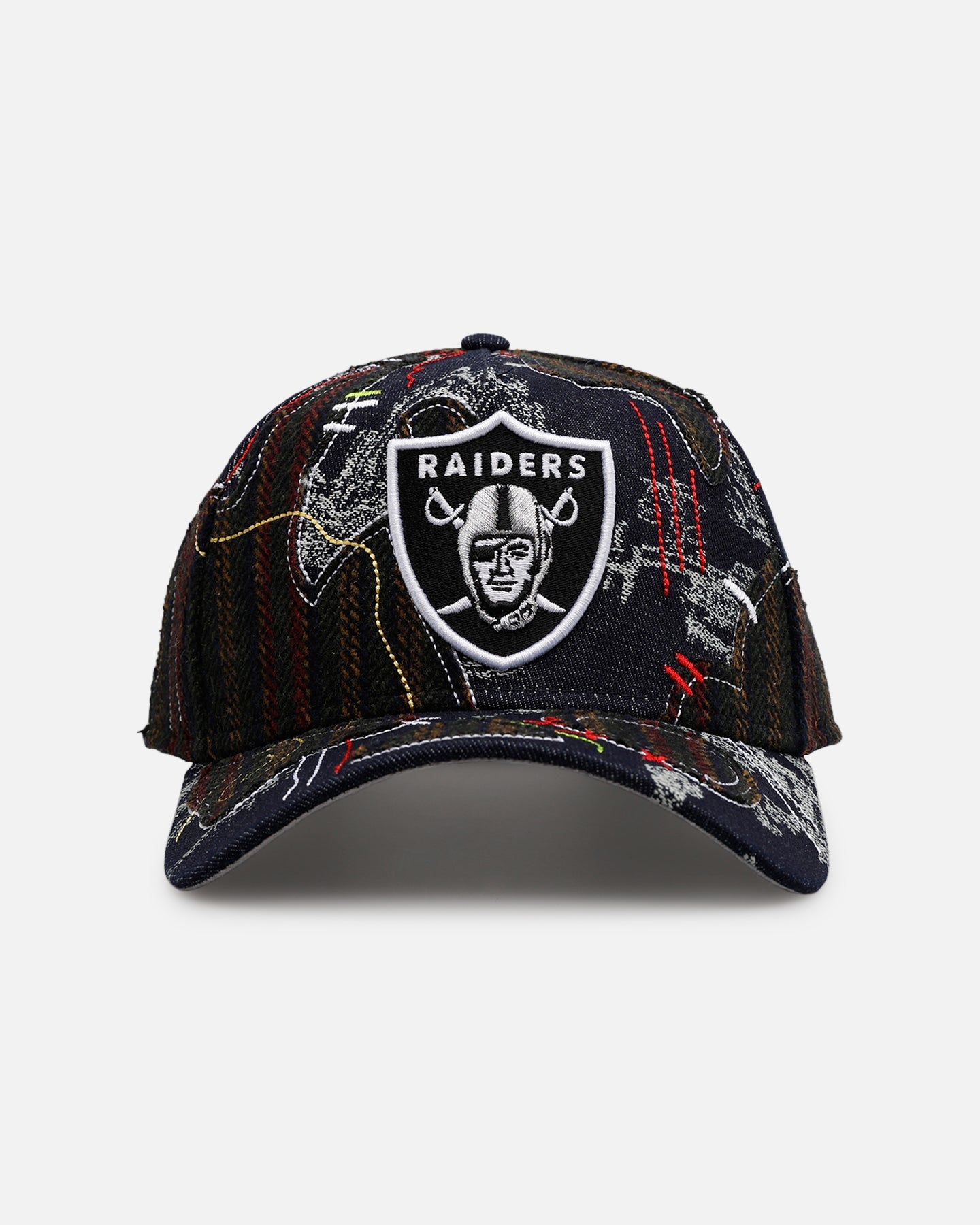 New Era Las Vegas Raiders 'Running Stitch' 9FORTY A-Frame Snapback Multi