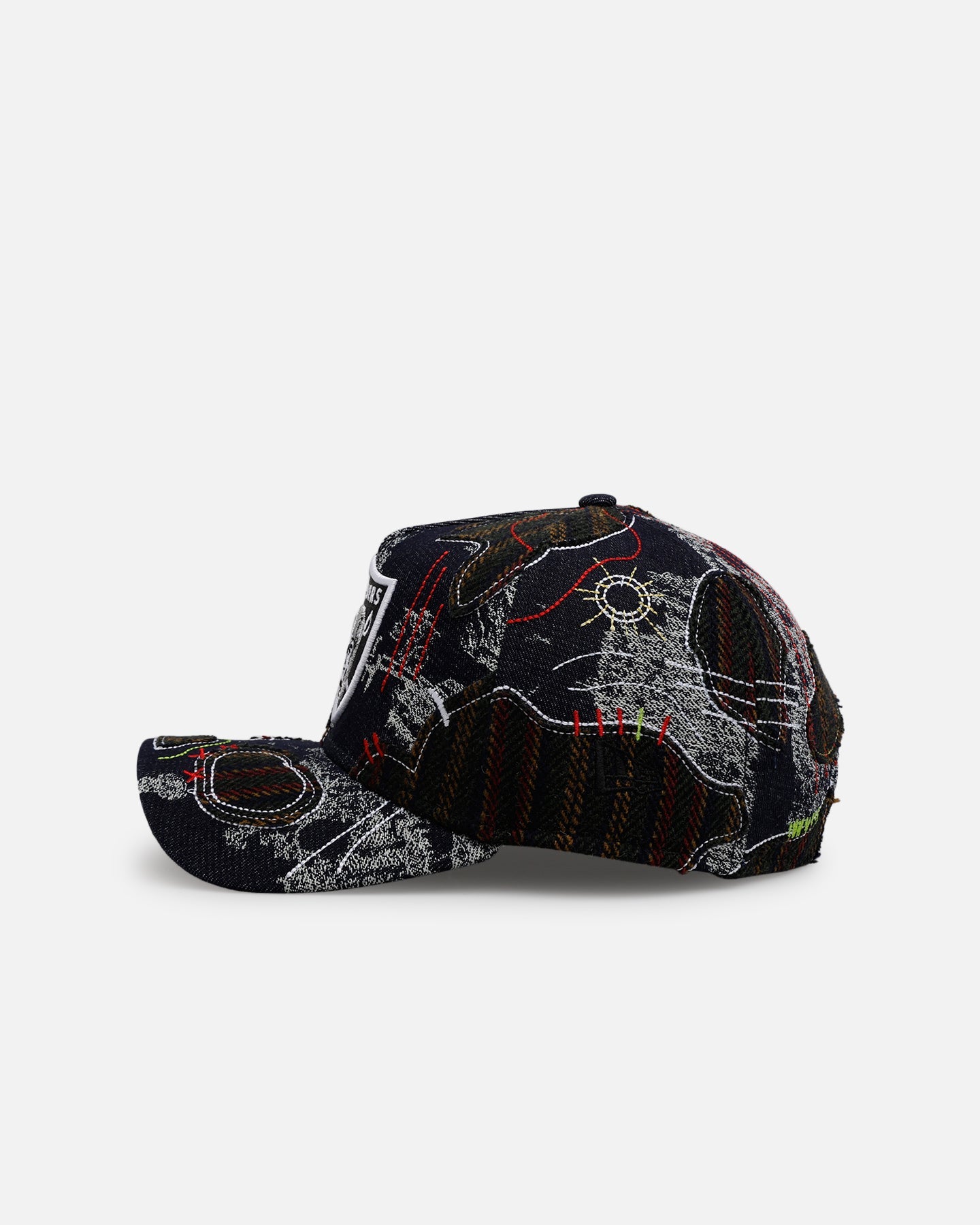 New Era Las Vegas Raiders 'Running Stitch' 9FORTY A-Frame Snapback Multi