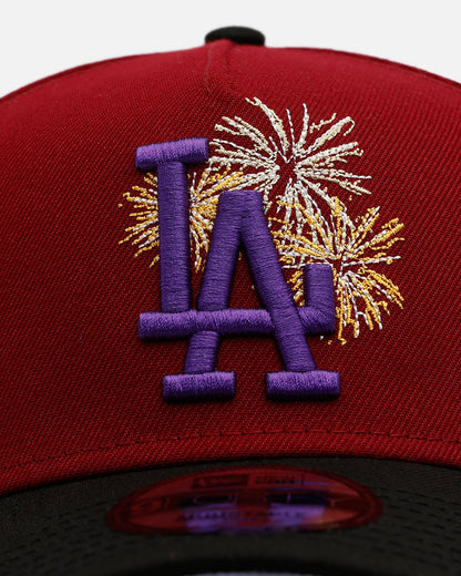 New Era Los Angeles Dodgers 'Carnival' 9FORTY A-Frame Snapback Cardinal