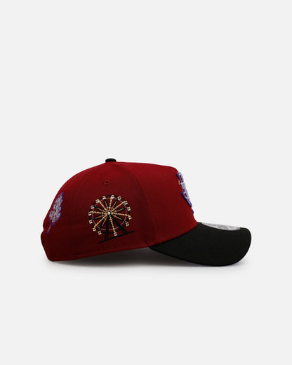 New Era Texas Rangers 'Carnival' 9FORTY A-Frame Snapback Cardinal