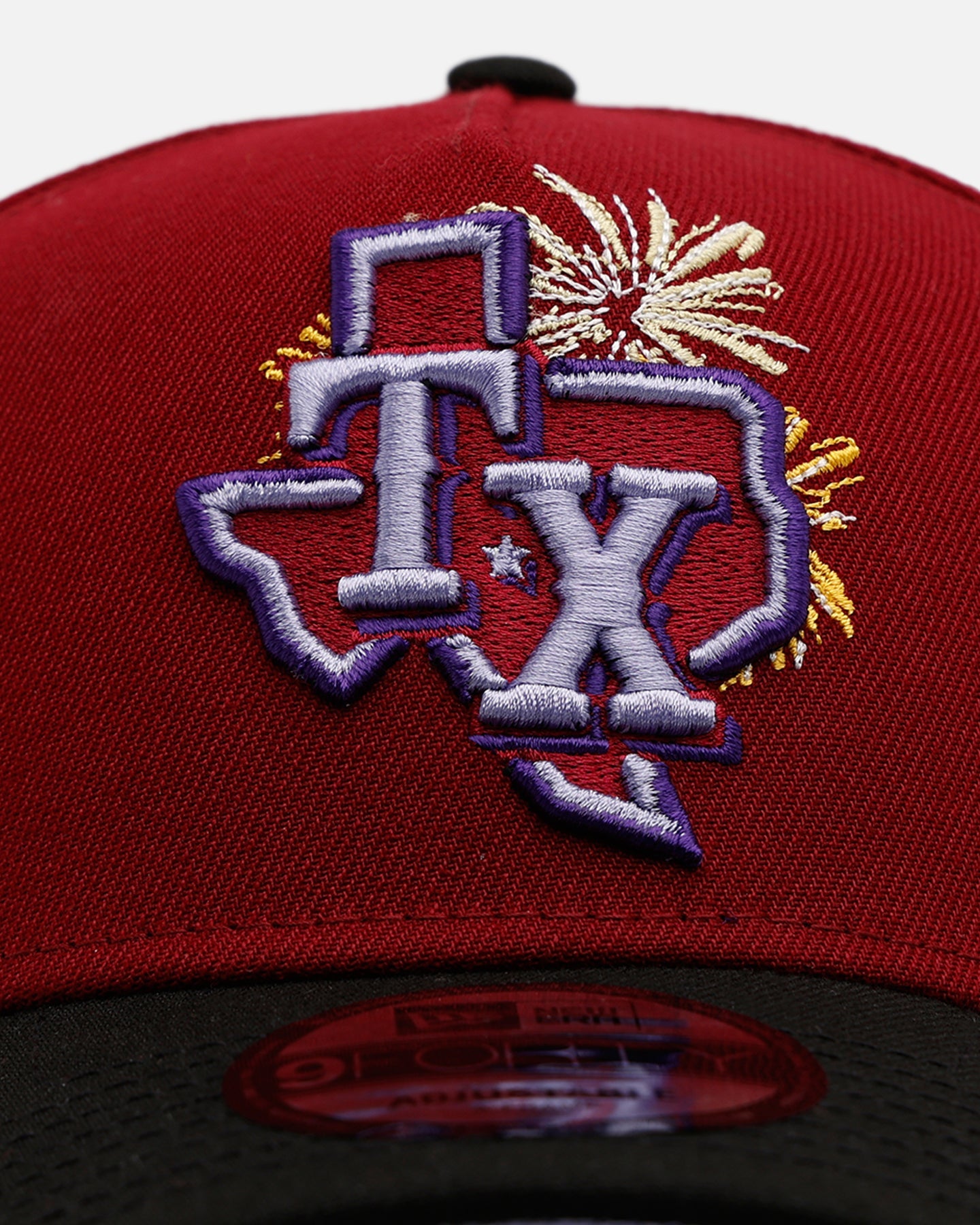 New Era Texas Rangers 'Carnival' 9FORTY A-Frame Snapback Cardinal