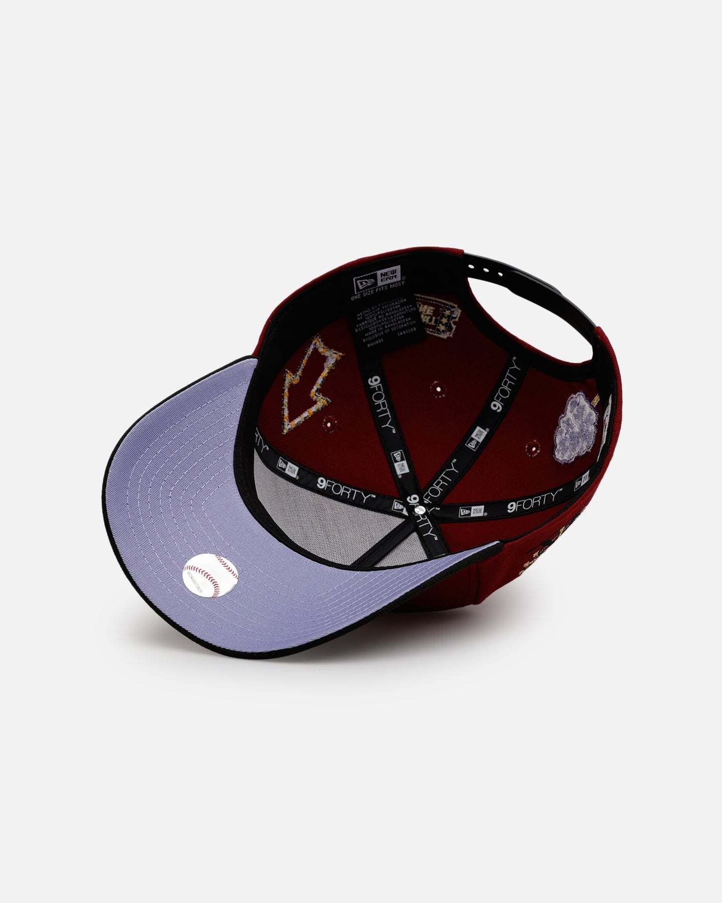 New Era Texas Rangers 'Carnival' 9FORTY A-Frame Snapback Cardinal