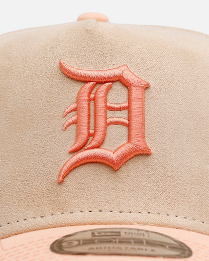 New Era Detroit Tigers 'Peach Suede' 9FORTY A-Frame Snapback Peach