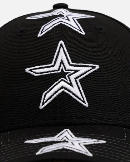New Era Houston Astros 'Spine' 9FORTY A-Frame Strapback Black/White
