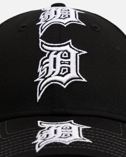 New Era Detroit Tigers 'Spine' 9FORTY A-Frame Strapback Black/White