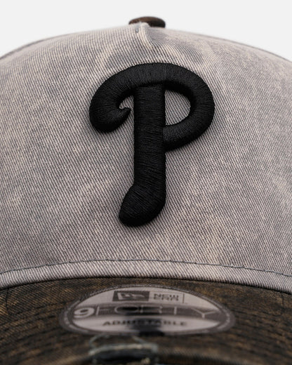 New Era Philadelphia Phillies 'Washed Storm Gray' 9FORTY A-Frame Snapback Gray