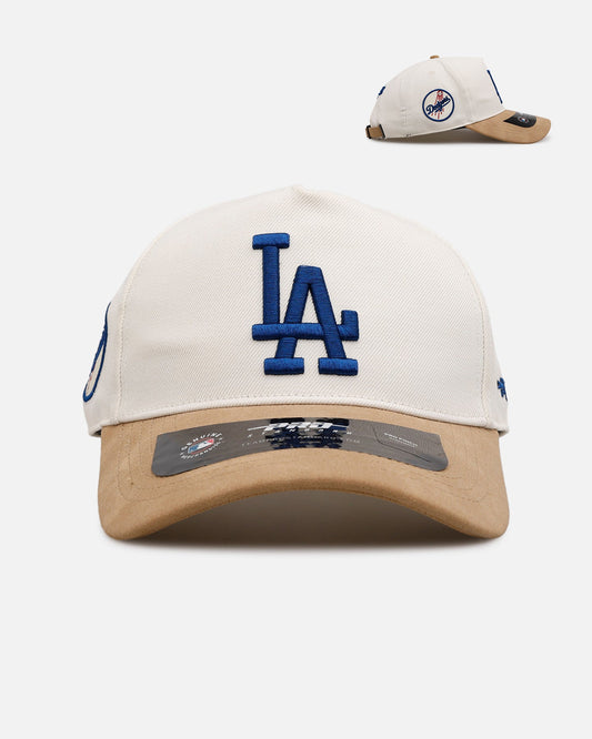 Pro Standard Los Angeles Dodgers 'Signature Suede' Pro Pinch Strapback Eggshell