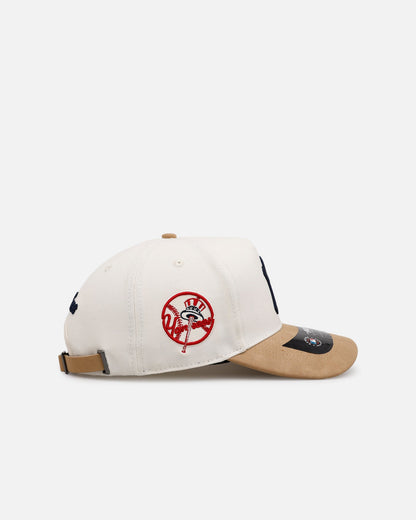 Pro Standard New York Yankees 'Signature Suede' Pro Pinch Strapback Eggshell