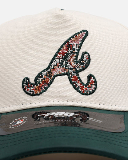 Pro Standard Atlanta Braves 'Tapestry 2.0' Pinch Front Strapback Dark Green
