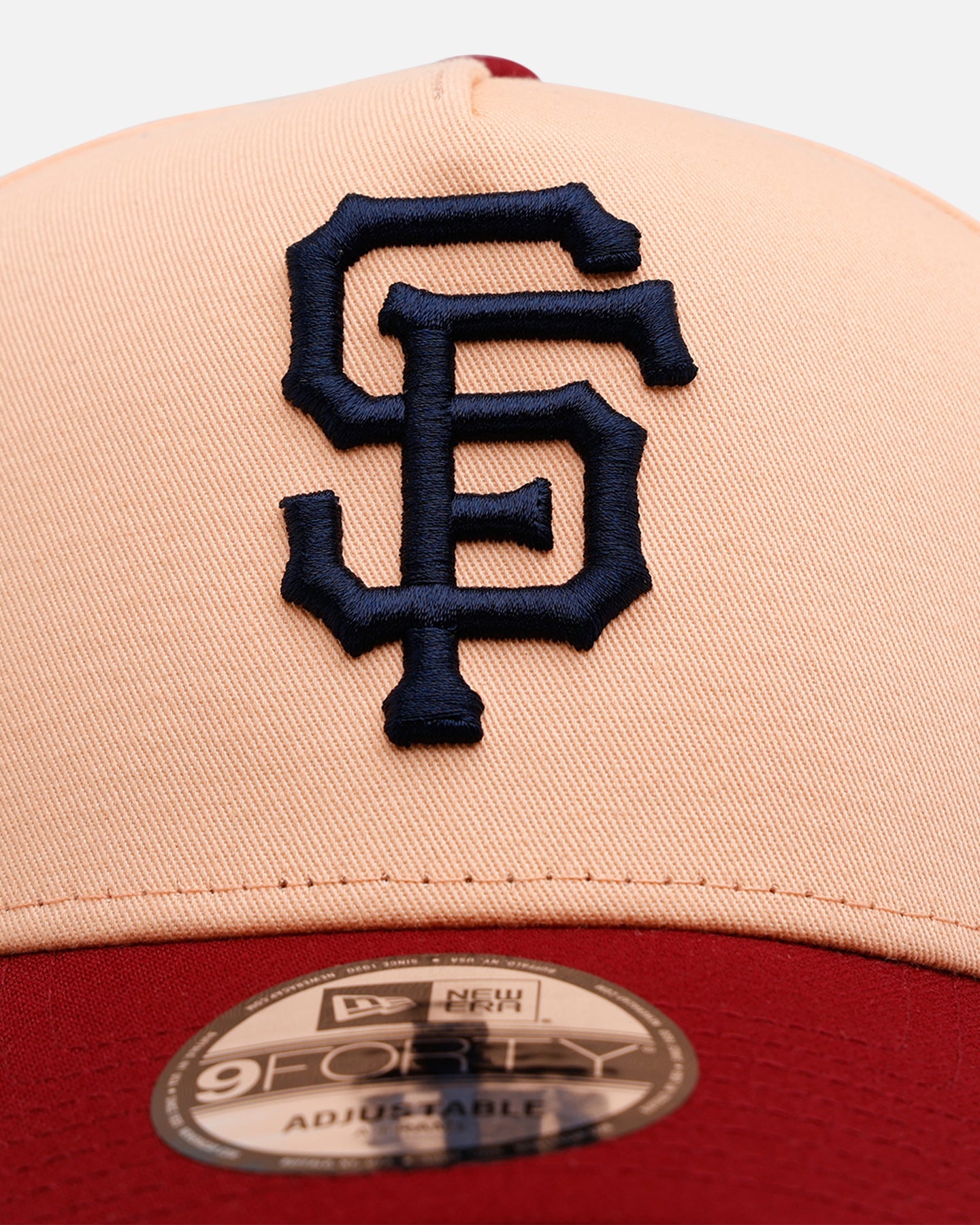 New Era San Francisco Giants 'Volcano' 9FORTY A-Frame Snapback Peach
