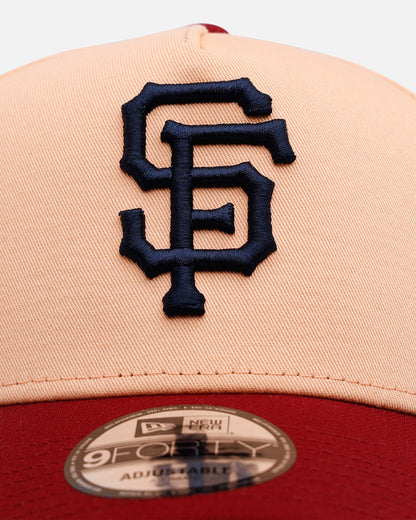 New Era San Francisco Giants 'Volcano' 9FORTY A-Frame Snapback Peach