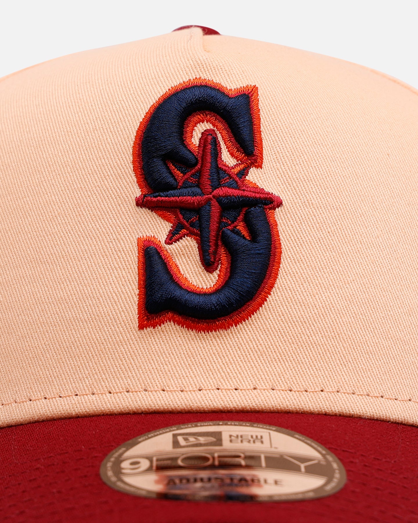 New Era Seattle Mariners 'Volcano' 9FORTY A-Frame Snapback Peach