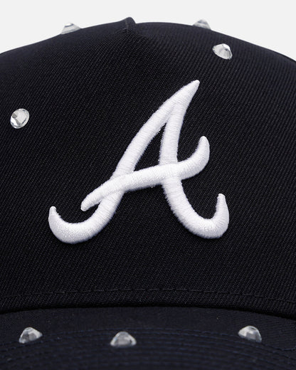 New Era Atlanta Braves 'Embellishment' 9FORTY A-Frame Snapback Navy