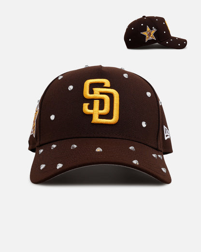 New Era San Diego Padres 'Embellishment' 9FORTY A-Frame Snapback Brown