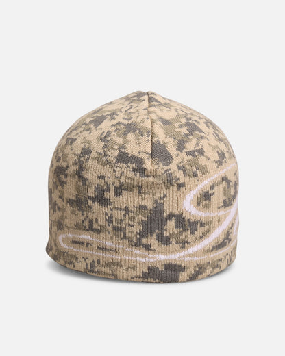 Loiter Skull Knit Beanie Digi Camo