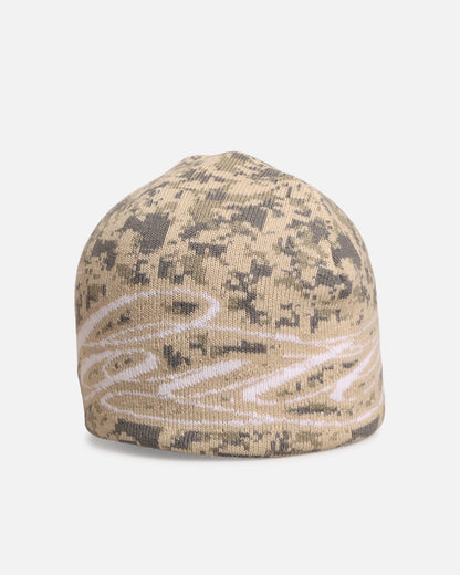 Loiter Skull Knit Beanie Digi Camo
