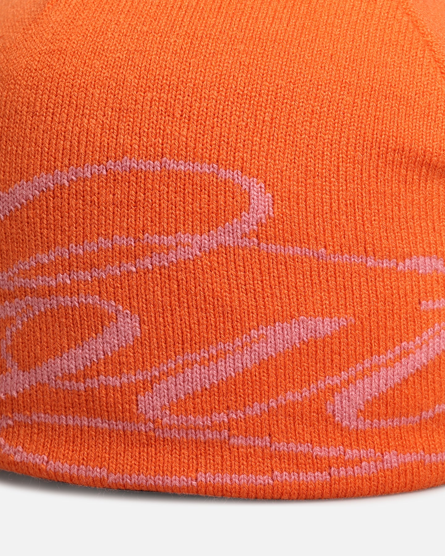 Loiter Skull Knit Beanie Orange