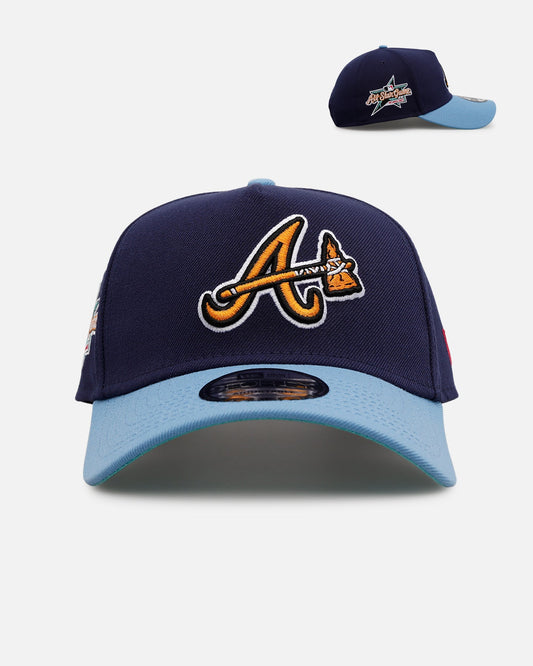 New Era Atlanta Braves 'Coral' 9FORTY A-Frame Snapback Navy/Sky