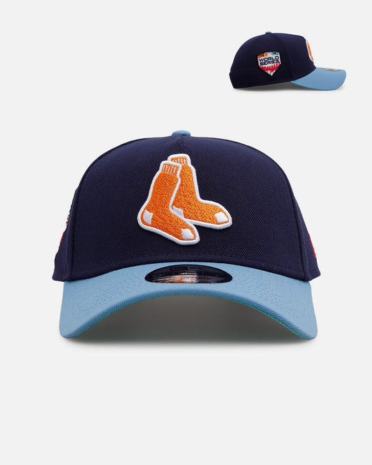 New Era Boston Red Sox 'Coral' 9FORTY A-Frame Snapback Navy/Sky