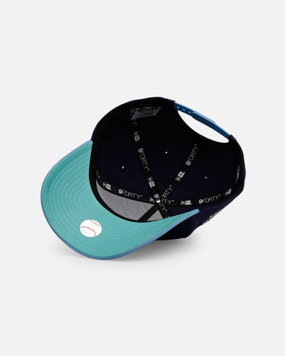 New Era Houston Astros 'Coral' 9FORTY A-Frame Snapback Navy/Sky