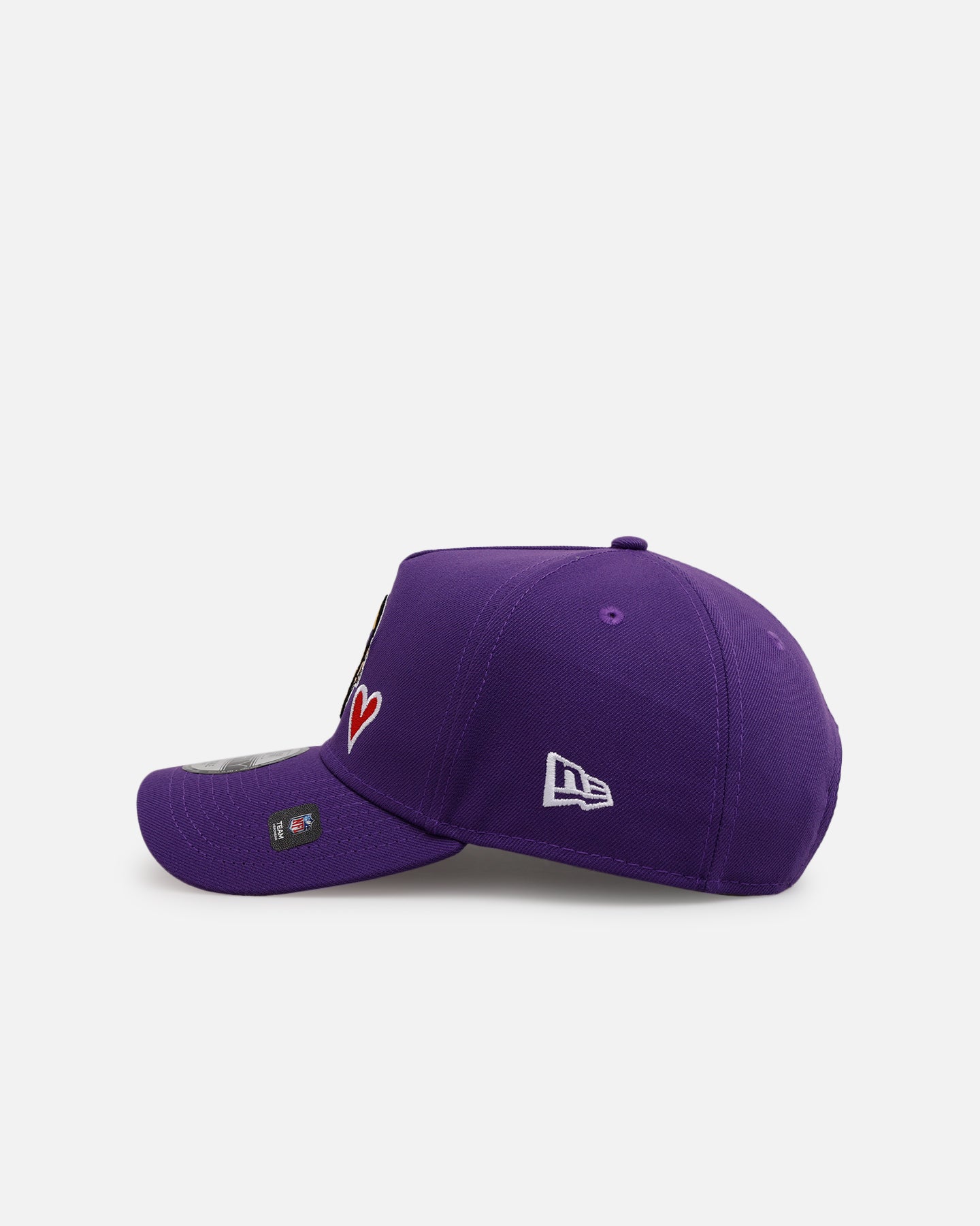 New Era Minnesota Vikings 'Team Color Hearts' 9FORTY A-Frame Snapback Official Team Color