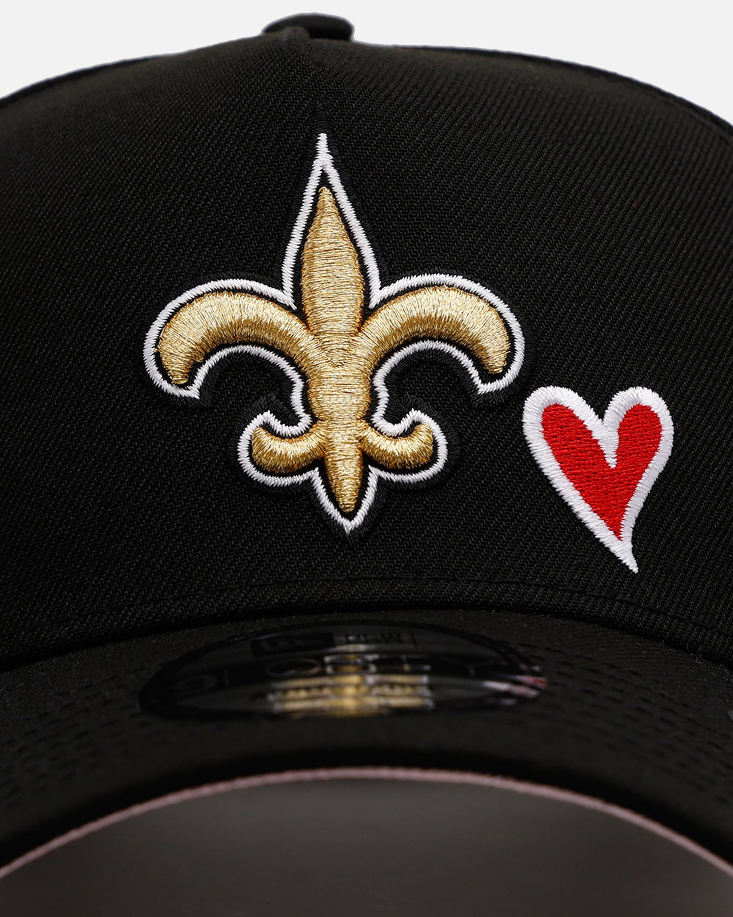New Era New Orleans Saints 'Team Color Hearts' 9FORTY A-Frame Snapback Official Team Color