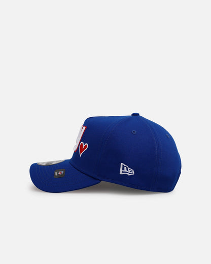 New Era New York Giants 'Team Color Hearts' 9FORTY A-Frame Snapback Official Team Color