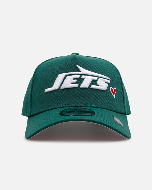 New Era New York Jets 'Team Color Hearts' 9FORTY A-Frame Snapback Official Team Color