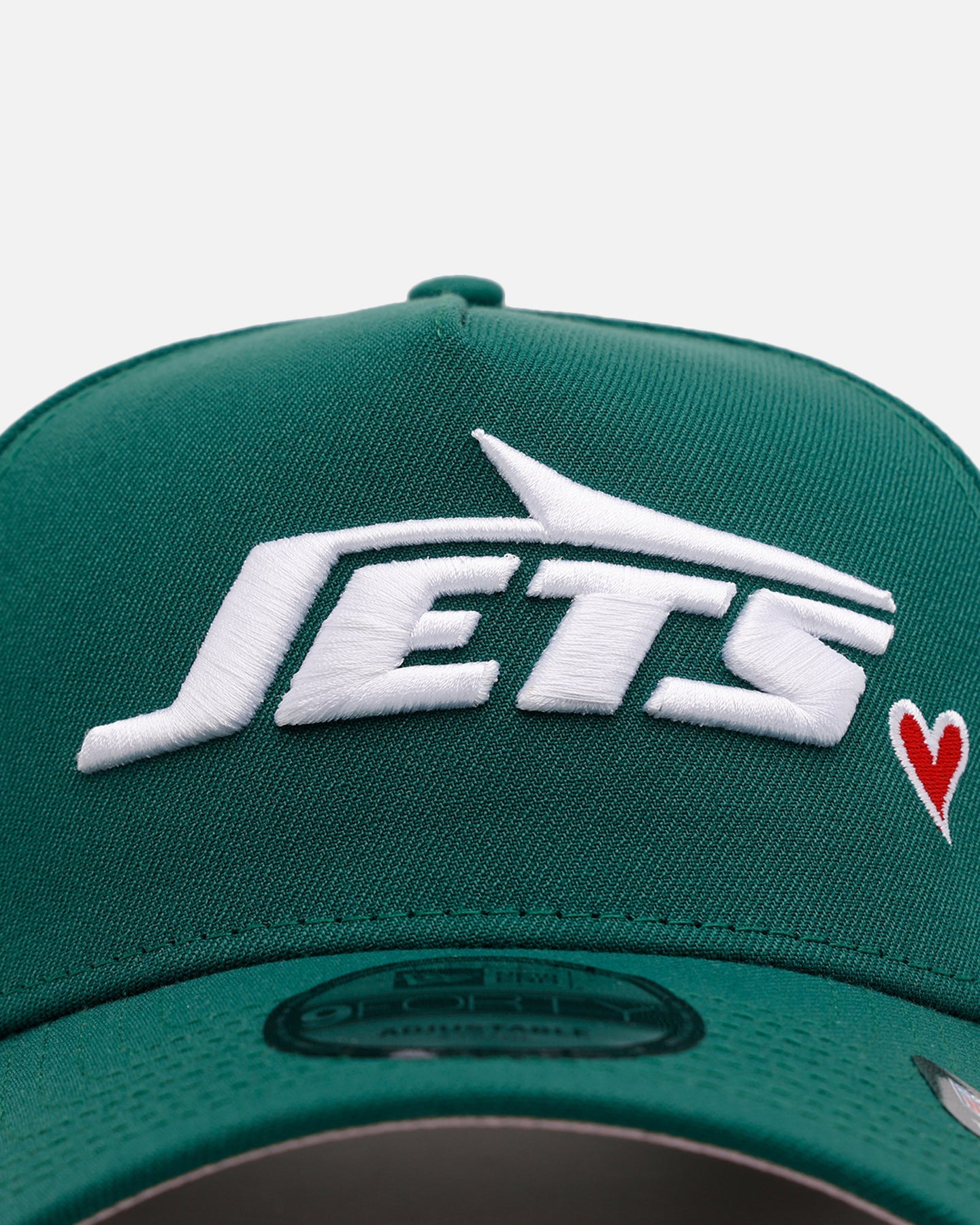 New Era New York Jets 'Team Color Hearts' 9FORTY A-Frame Snapback Official Team Color