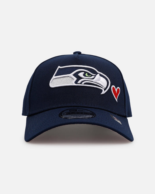 New Era Seattle Seahawks 'Team Color Hearts' 9FORTY A-Frame Snapback Official Team Color
