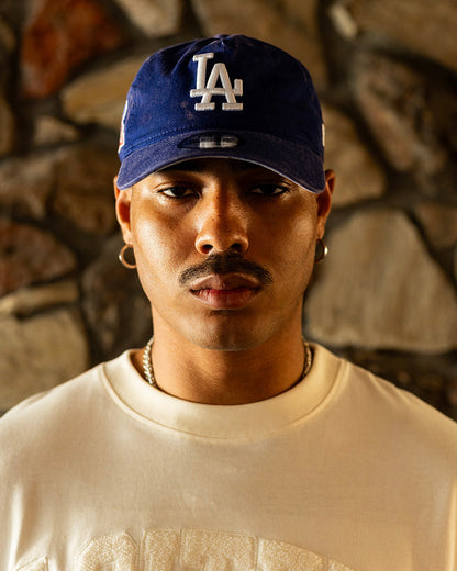New Era Los Angeles Dodgers 'Washed Team Color' Unstructured 9FORTY A-Frame Snapback Official Team Color