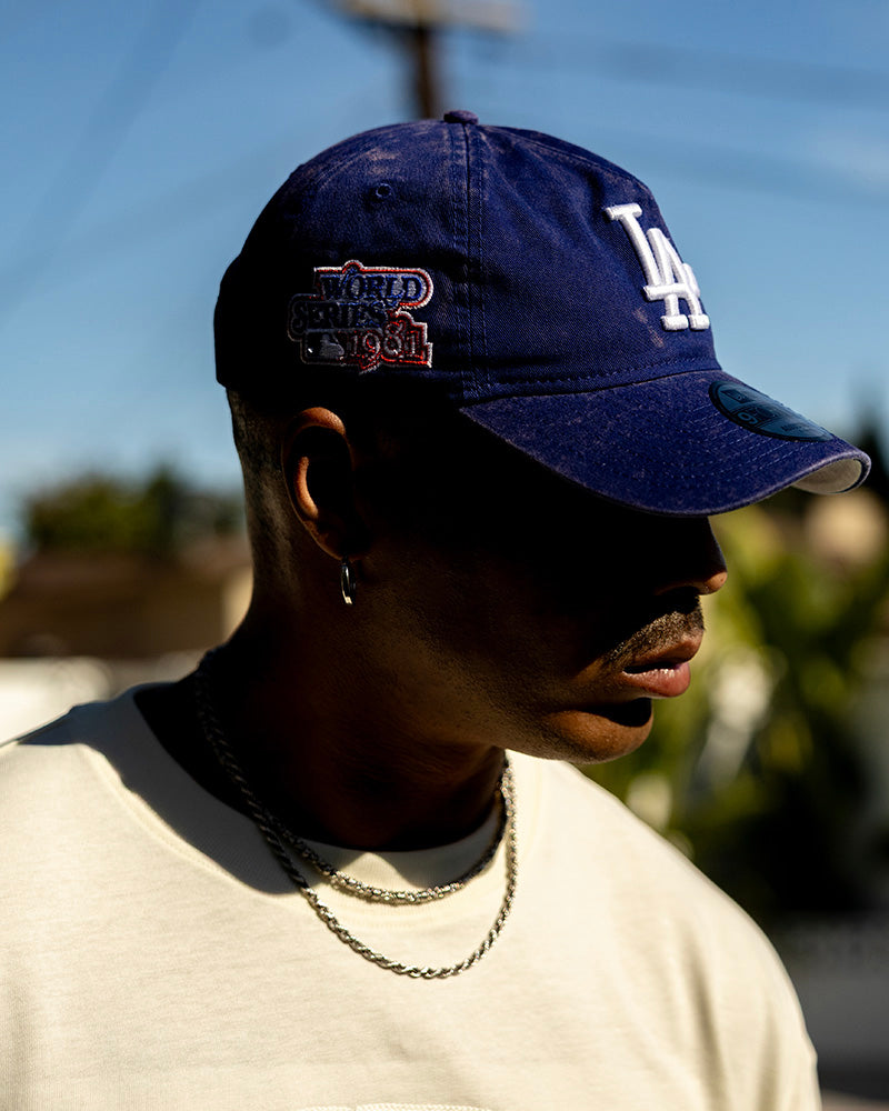New Era Los Angeles Dodgers 'Washed Team Color' Unstructured 9FORTY A-Frame Snapback Official Team Color